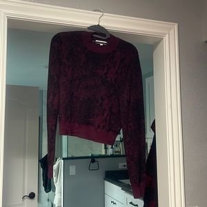 Express x negin mirsalehi snake print sweater